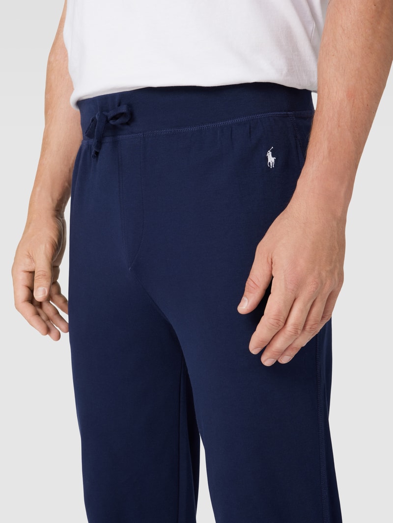 Sweatpants mit elastischem Bund in marineblau
