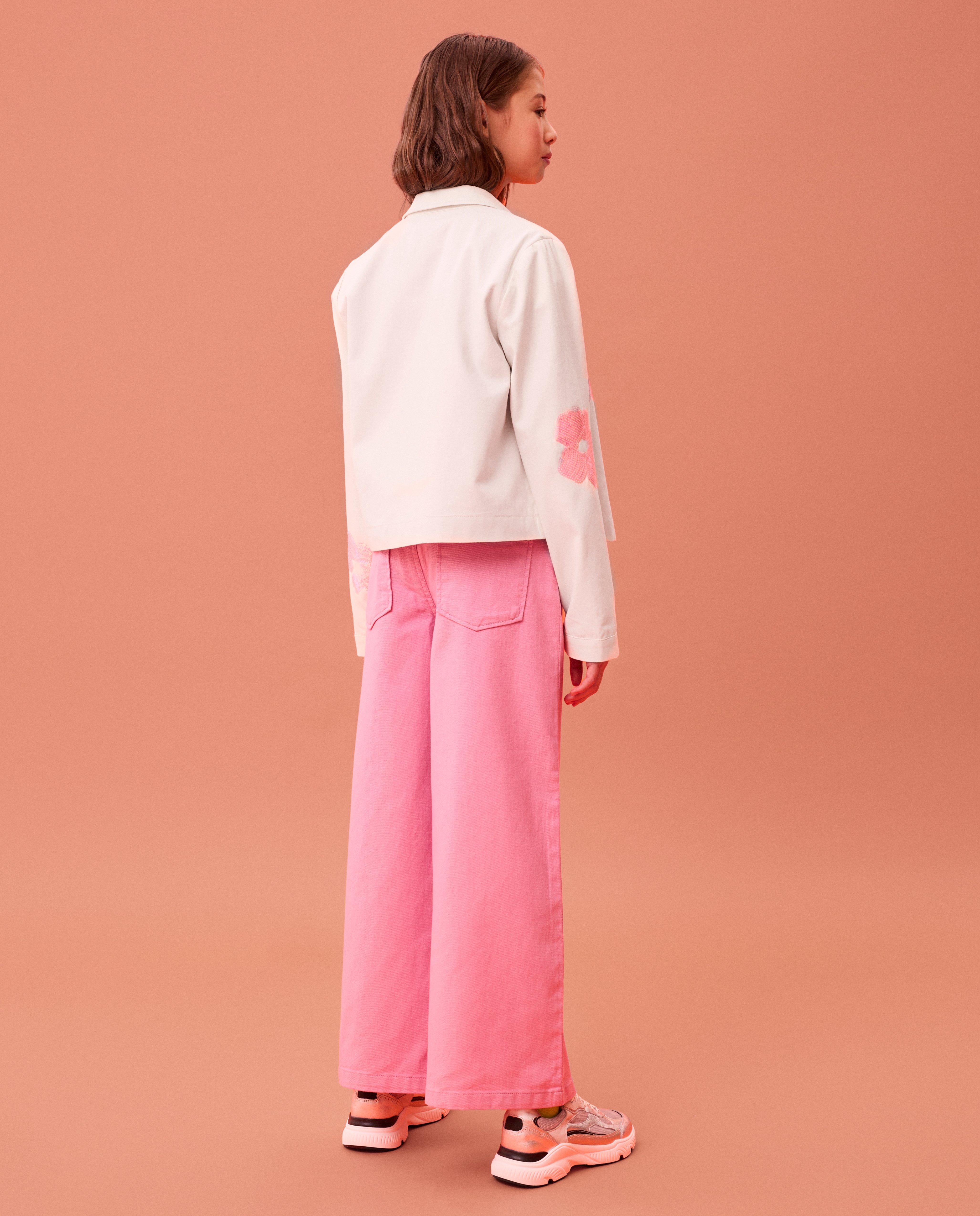 Blugi CKS Pink, croială largă, roz deschis pentru ocazii speciale