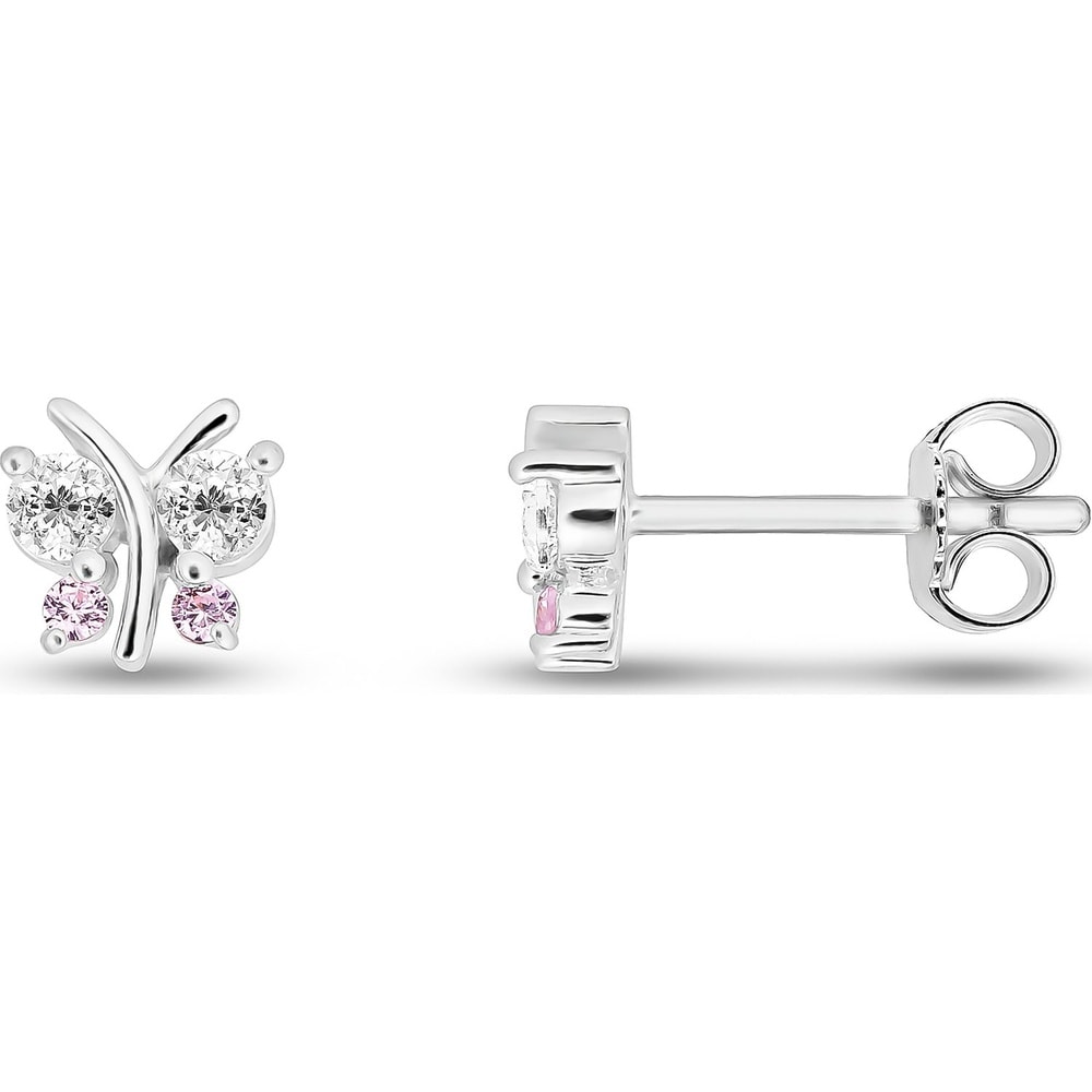 FAVS Boucles d'oreilles à fermoir à poussette 925 Argent Boucles d'oreilles