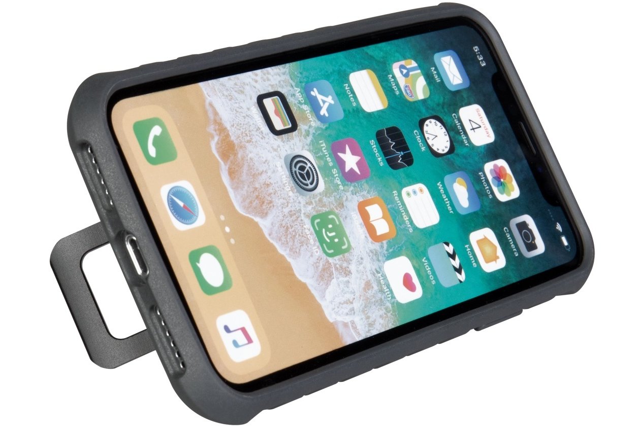 Topeak RideCase fu00fcr iPhone XS Max mit Halter