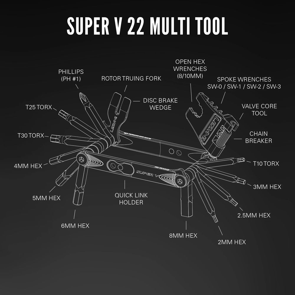 Lezyne Super V22 Multitool kaufen | Bike-Discount