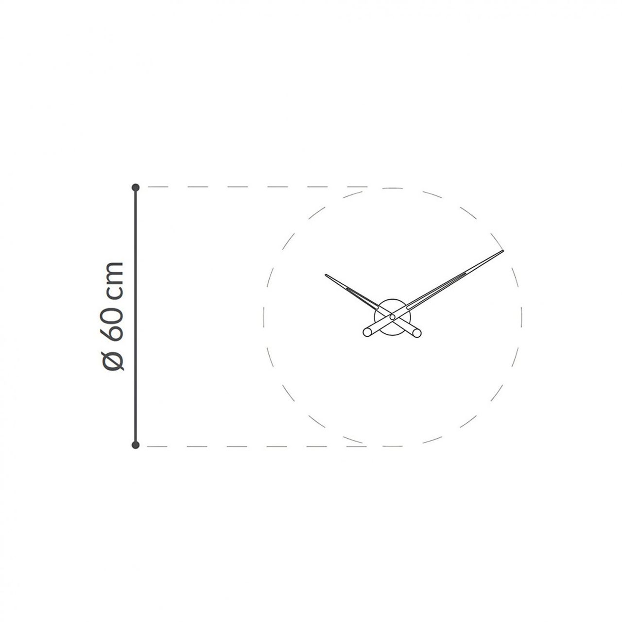 Almina Goldene Wanduhr mit römischen Ziffern ?60 cm elegantes Design