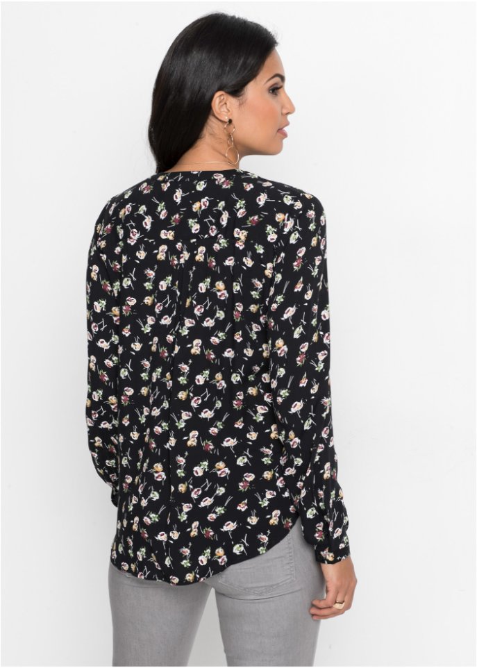 Bluse mit V-Ausschnitt