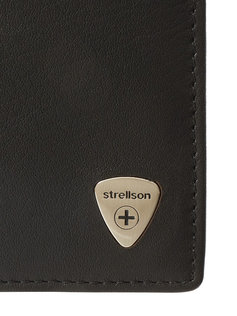 Geldbörse aus Leder Modell 'Harrison' - RFID-blocking in schwarz