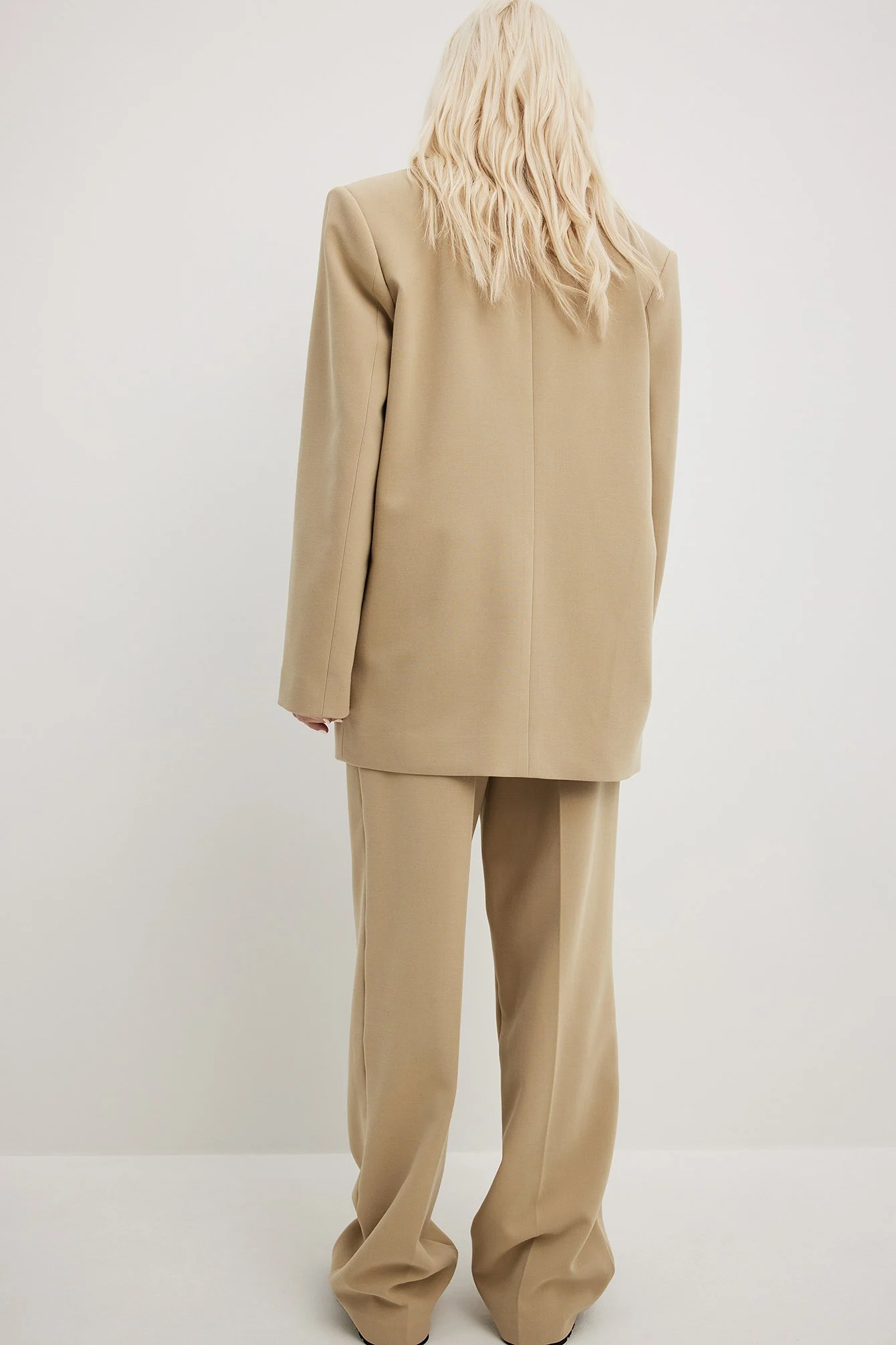 Melange-Blazer mit Oversized-Passform