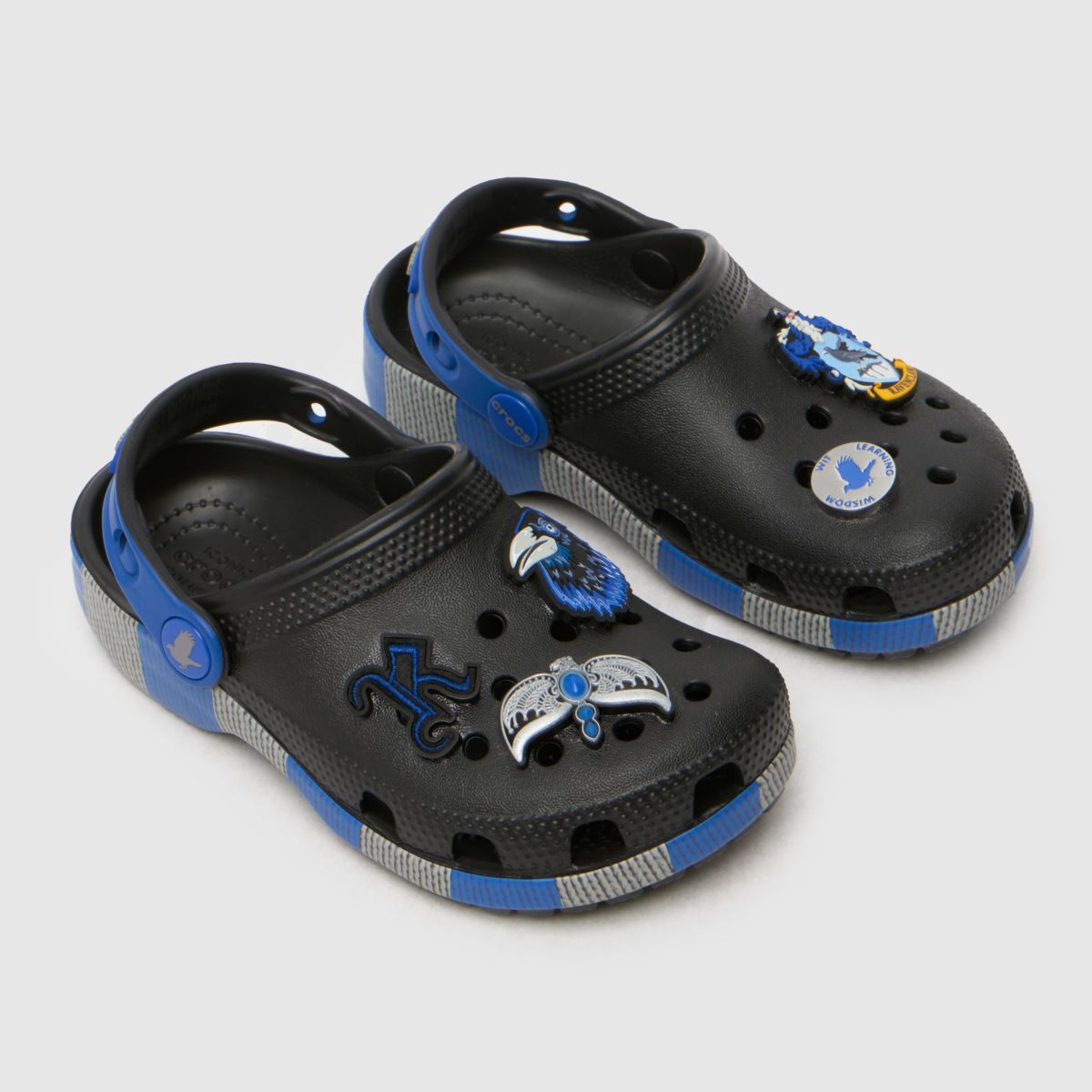 Crocs svarta och blå Ravenclaw träsko Junior sandaler