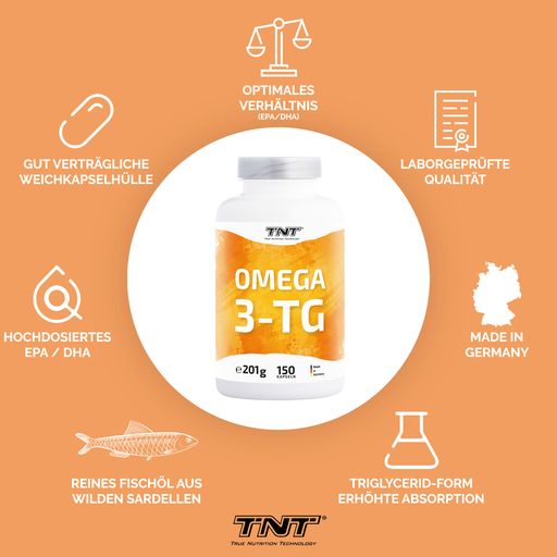 Omega 3-TG - Hochdosiertes EPA/DHA. aus reinem Fischöl