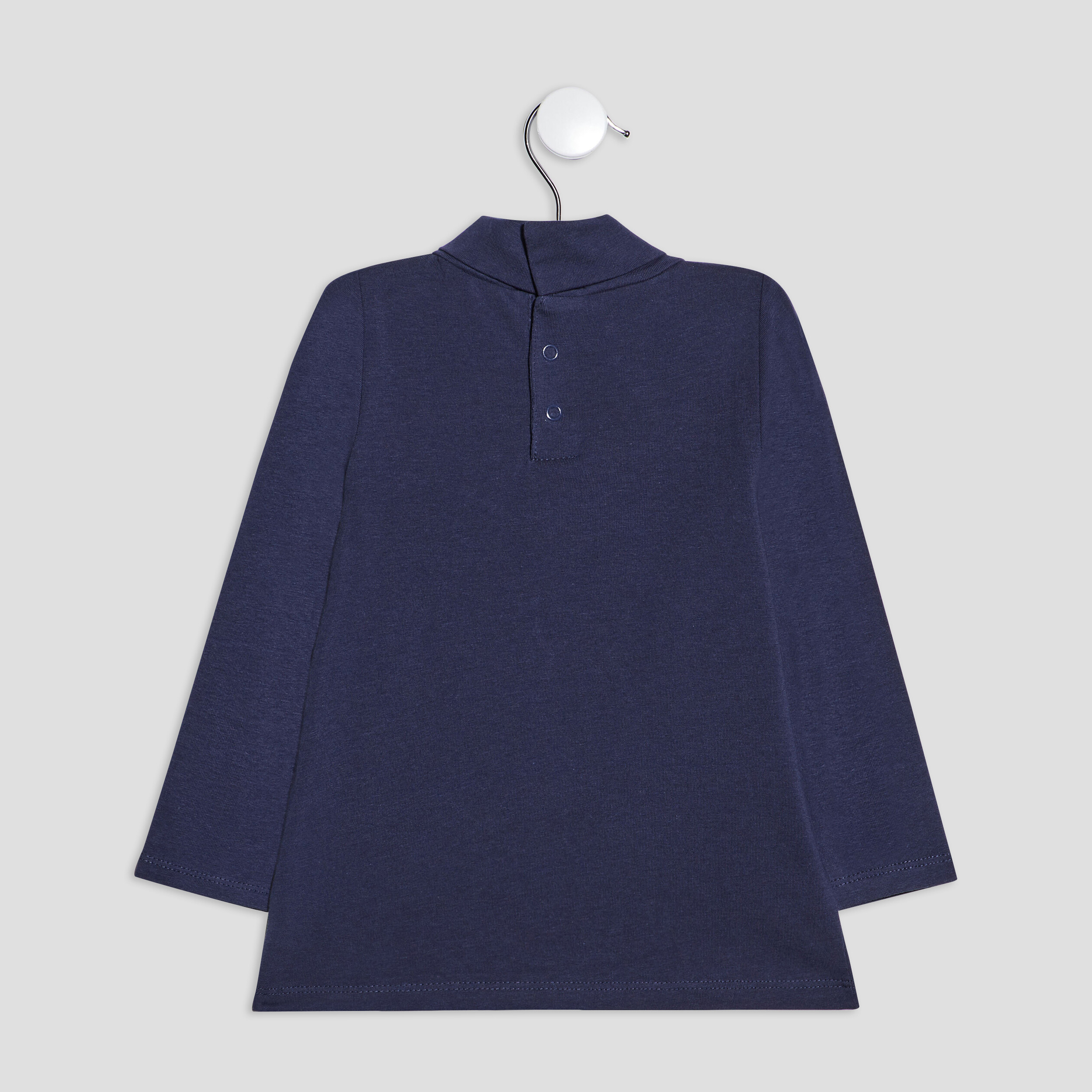 T-shirt manches longues bleu marine bébé fille | La Halle