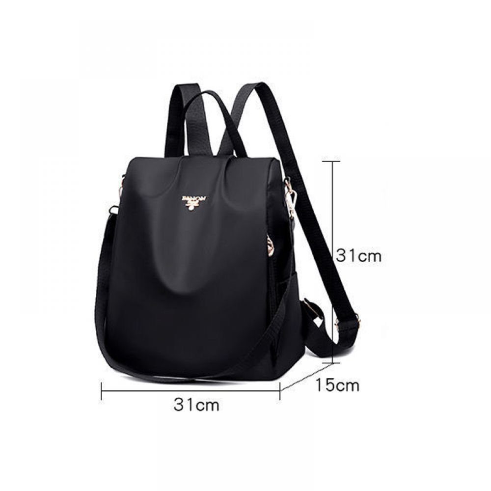 Devenirriche Reiserucksack Rucksack Handgepäck, College-Schulrucksack Anti Diebstahl Schwarz