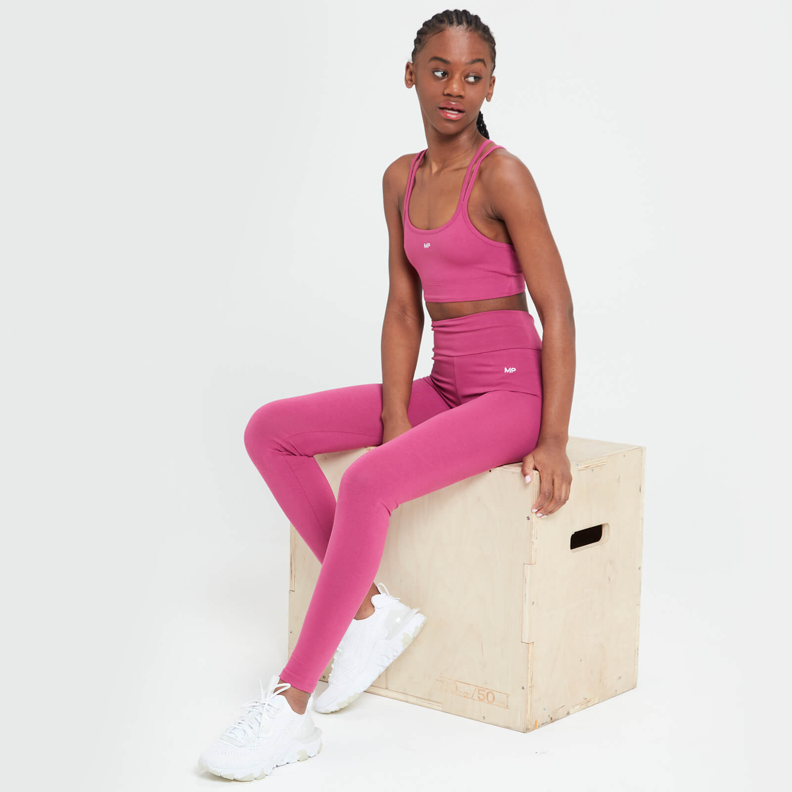 Brassière en jersey MP pour femmes – Sangria
