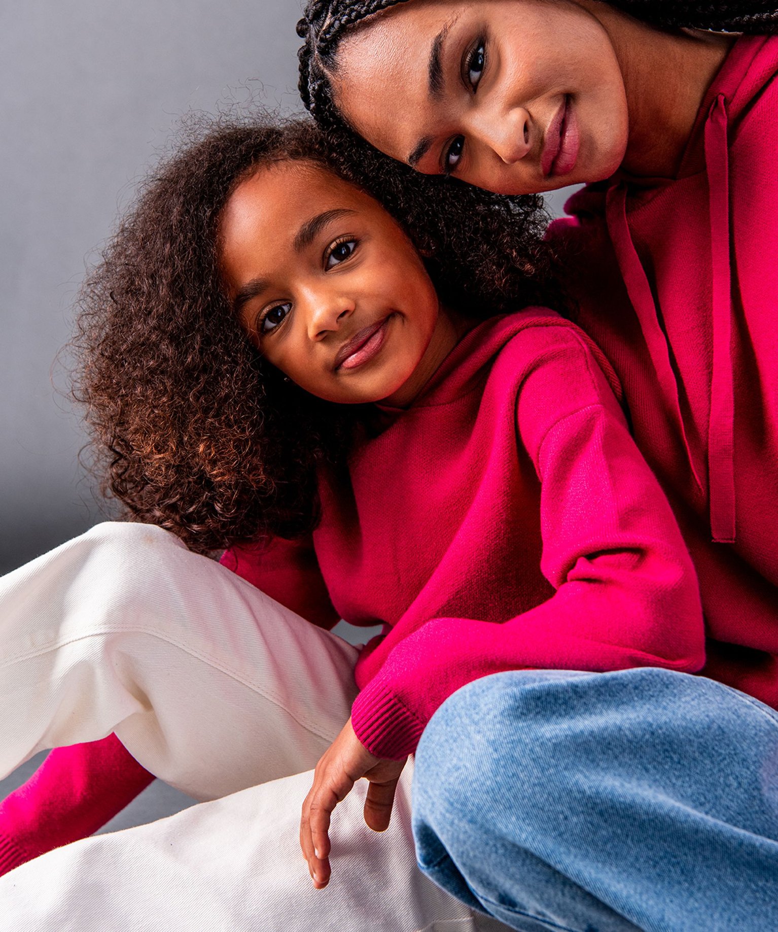 Pull fille à capuche avec rayures pailletées rose | GEMO