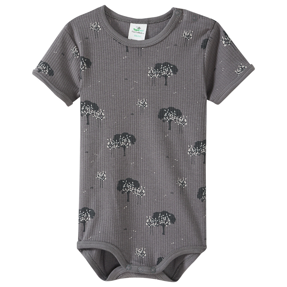 3 Baby Bodys mit Rippstruktur