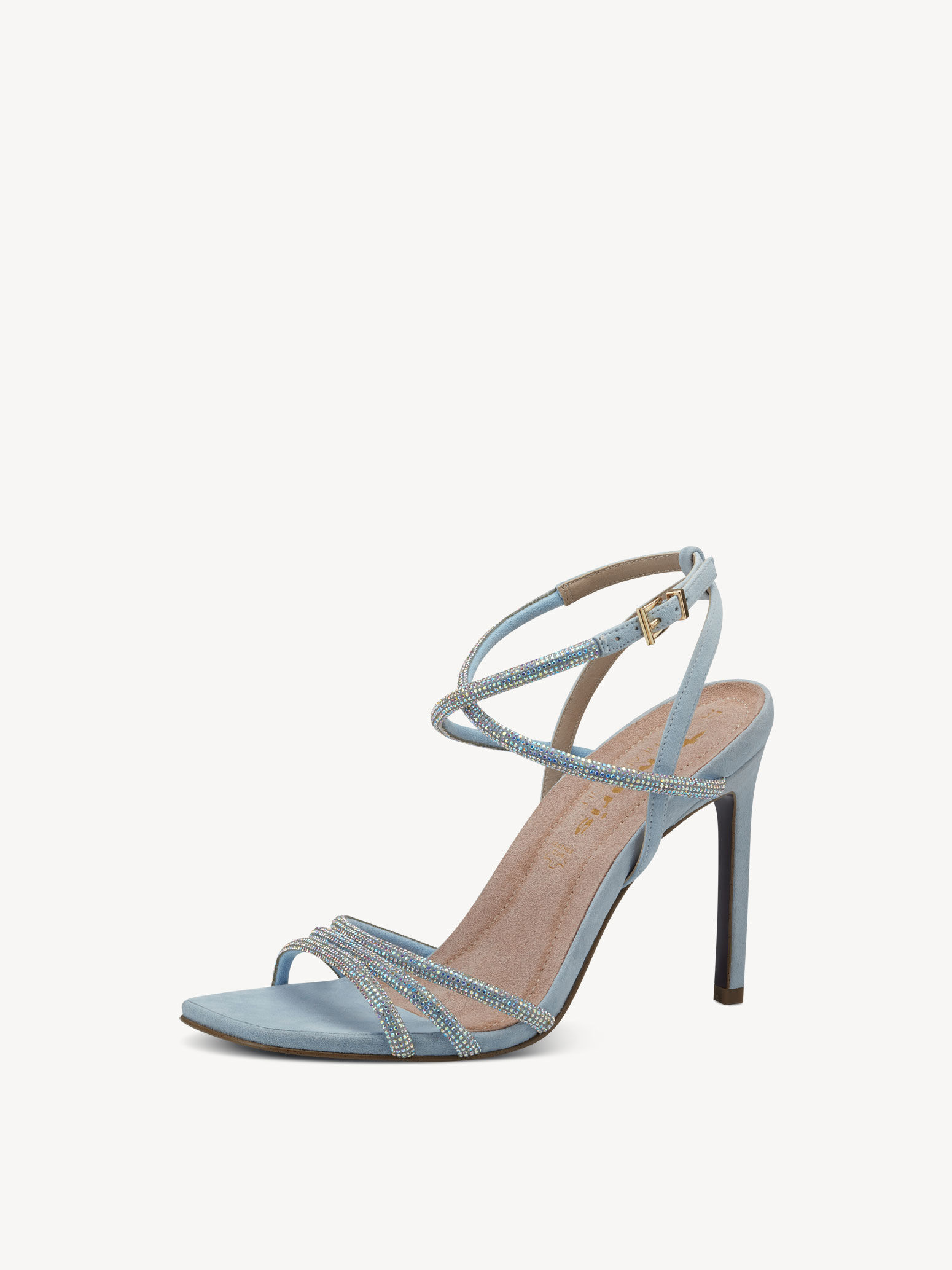 Sandale à talon - bleu