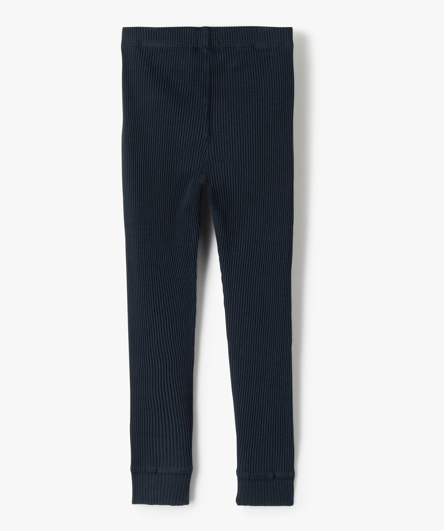 Legging fille long en maille ctelée - LuluCastagnette marine | GEMO