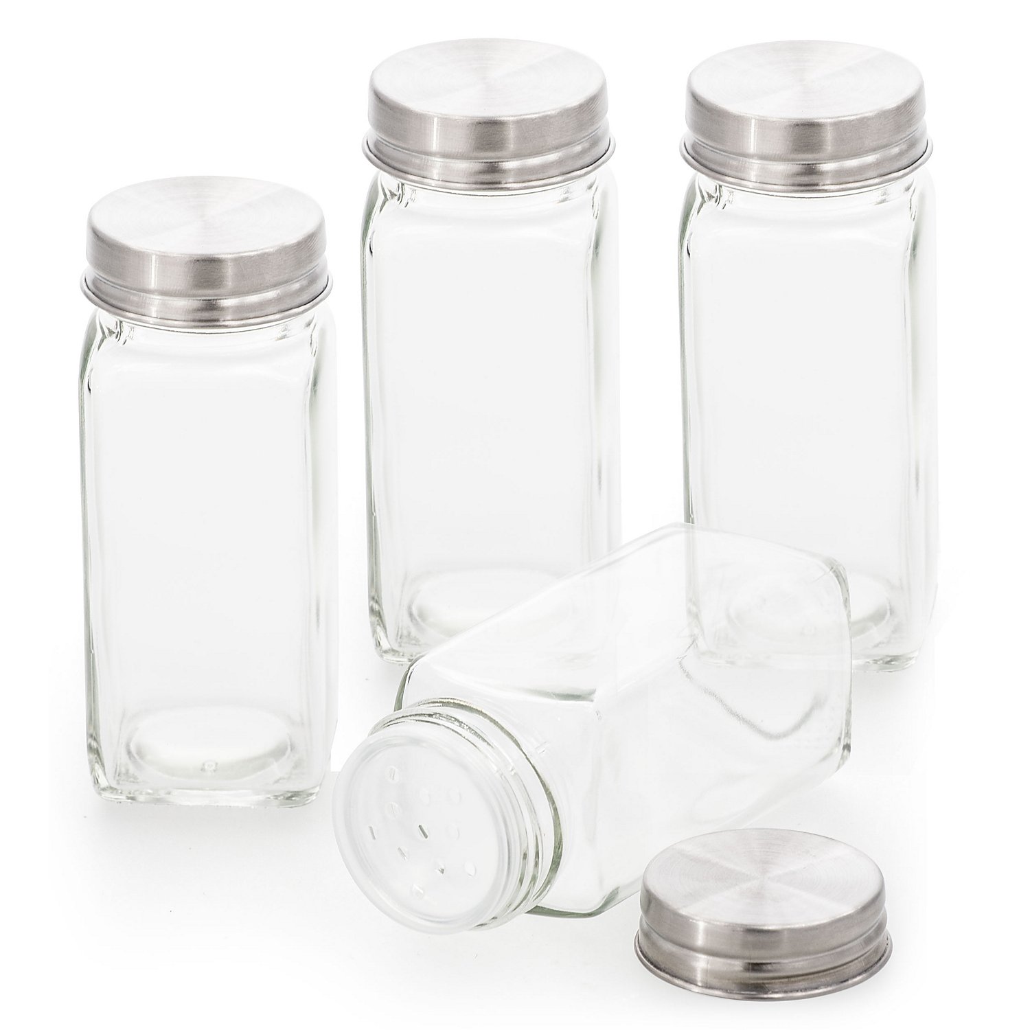 Glas-Fläschchen 120 ml, 4 Stück