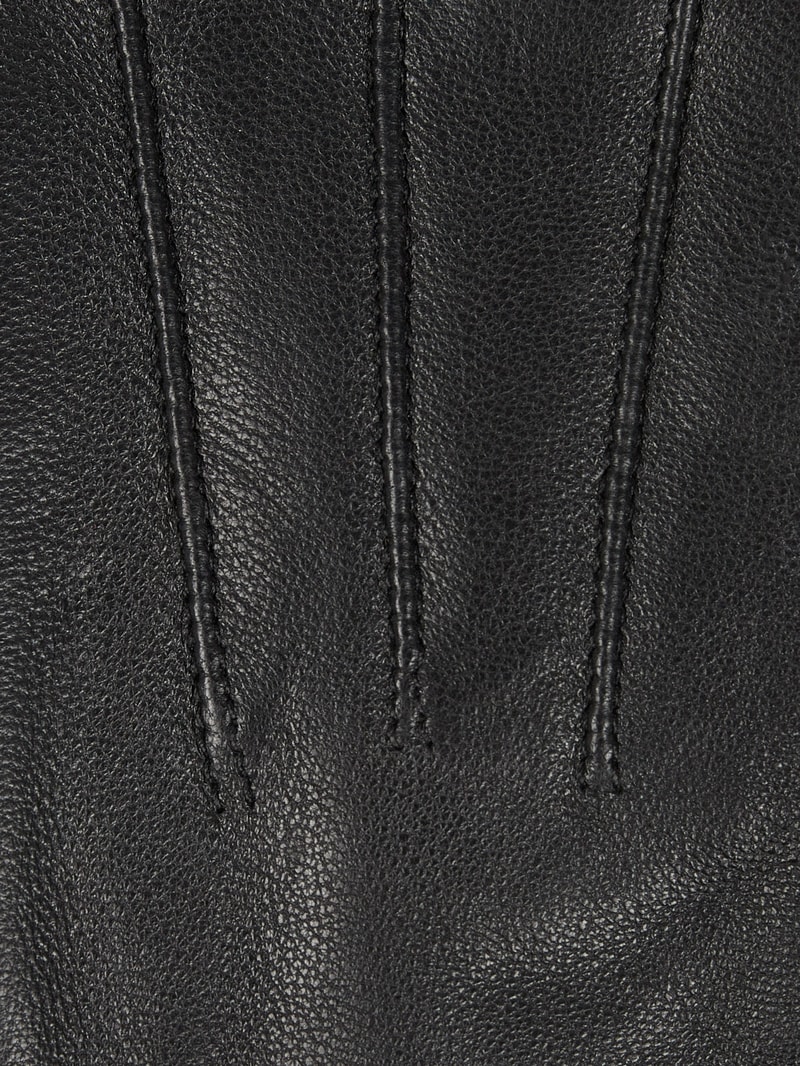 Handschuhe aus Leder in schwarz