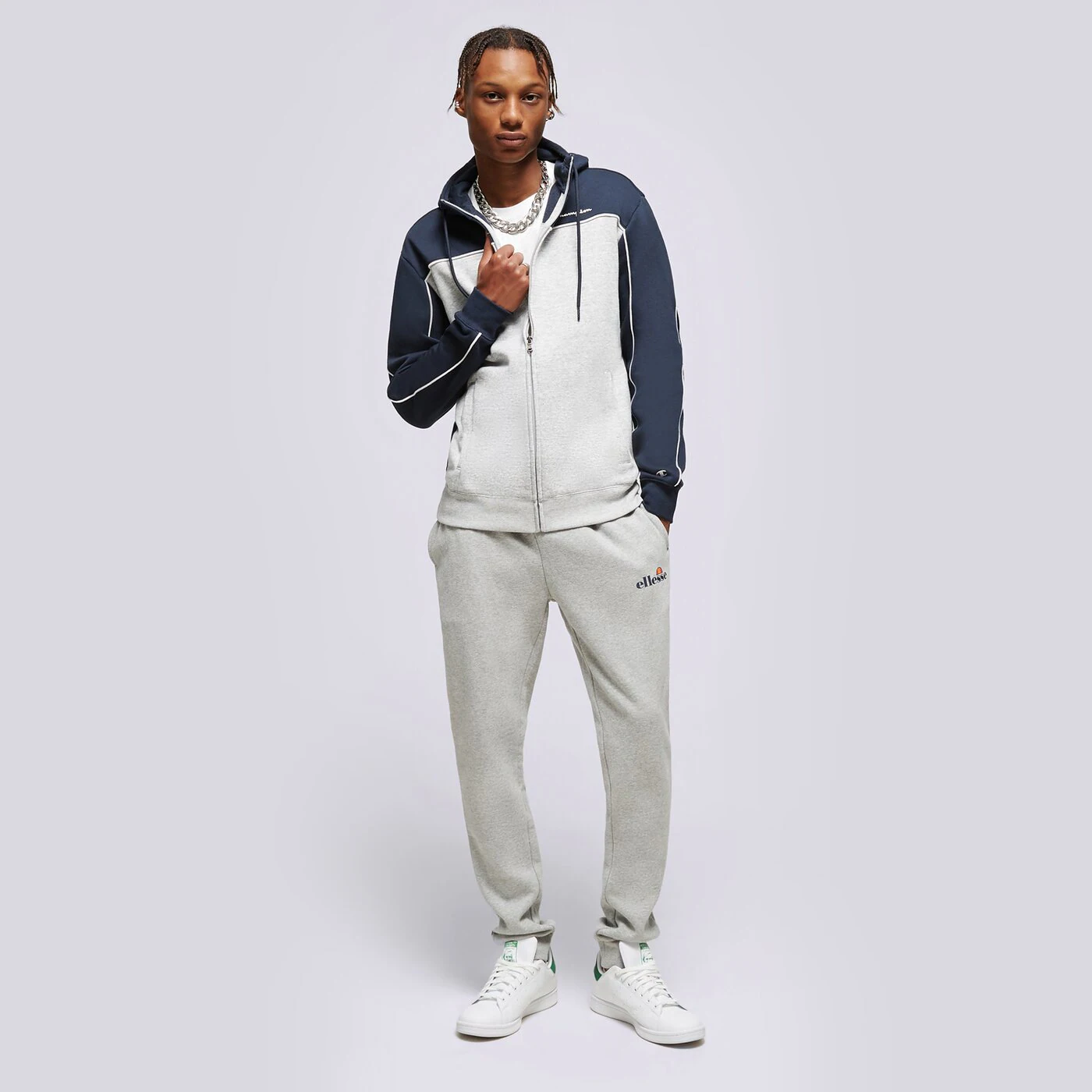 CHAMPION SWEATSHIRT MIT REIßVERSCHLUSS   Z KAPTUREM FULL ZIP Schwarz
