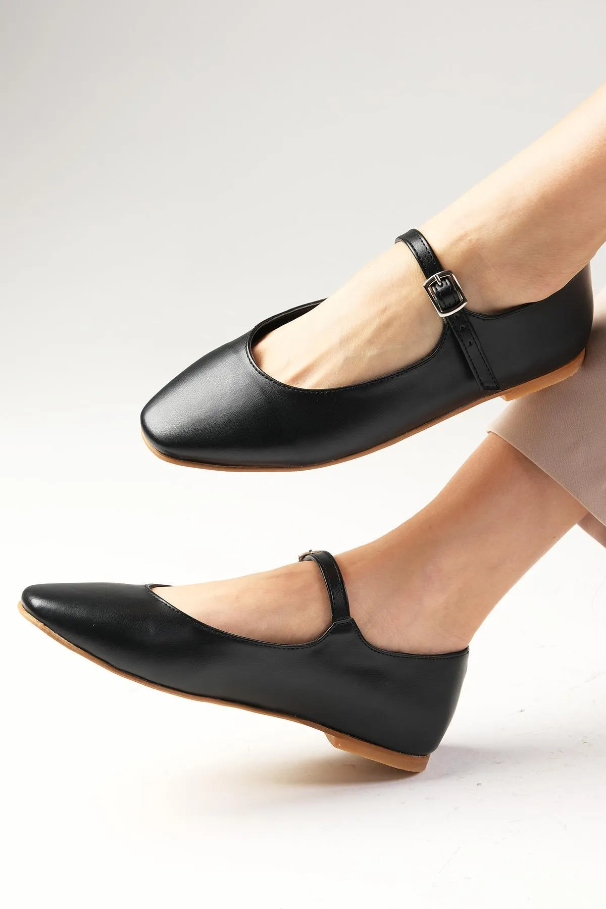 Mio Gusto  Ballerina - Schwarz - Flacher Absatz