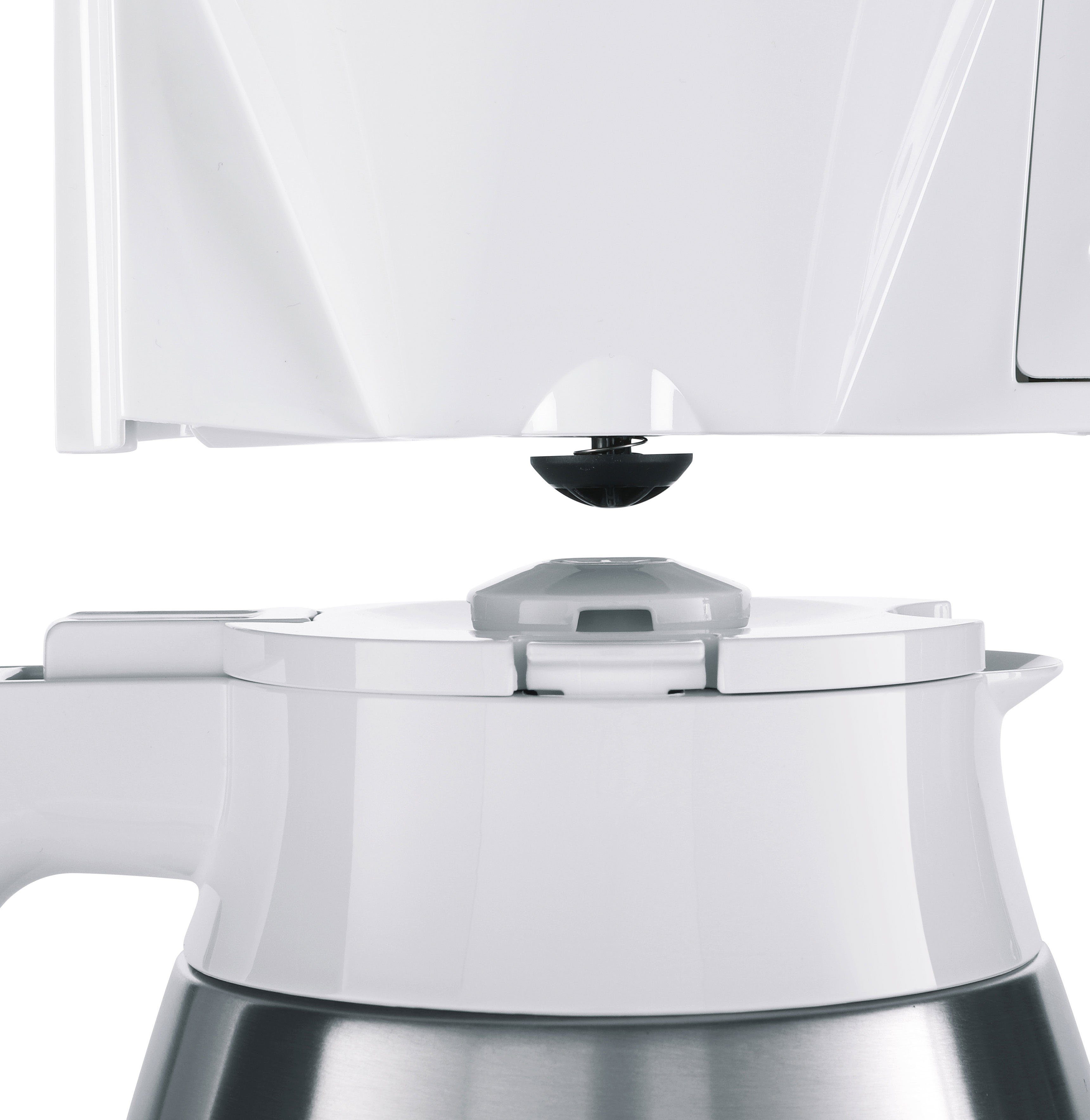 Melitta Filterkaffeemaschine LOOK® Therm Timer 1025-17 weiß, 1,25l Kaffeekanne, Papierfilter 1x4