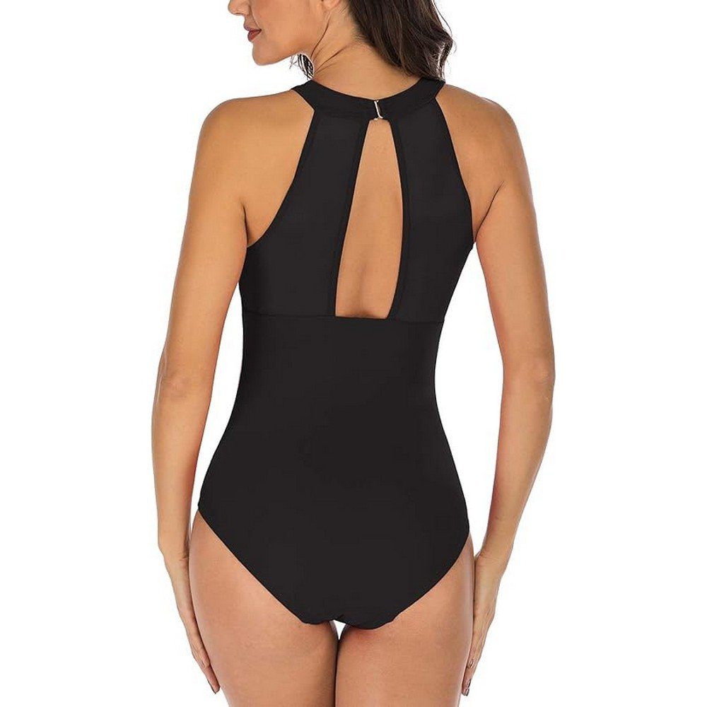 Ronner UG Bade-Shirt Badeanzug Damen Bauchweg Bikini Push up Bademode Triangel-Bikini