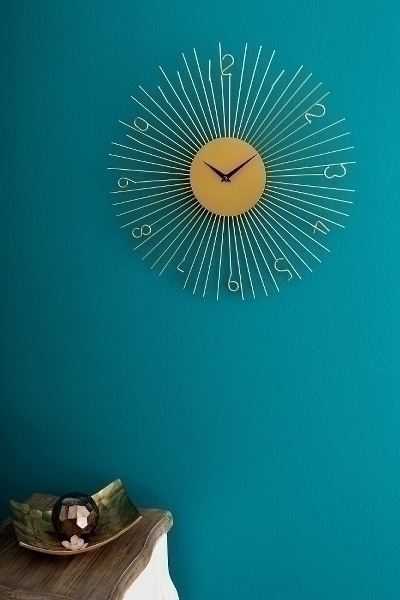 MyFlair Wanduhr - Gold -