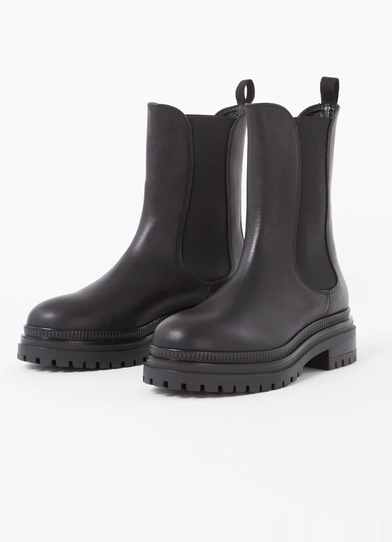 MaxMara  Livrea chelsea boot van leer