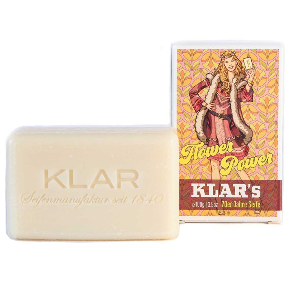 Klar's Retroseife Flower Power 100 g