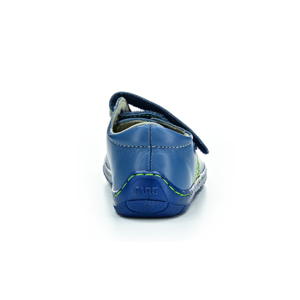 Fare B5413101 blaue Barfußschuhe mit gelber Steppung (bare)