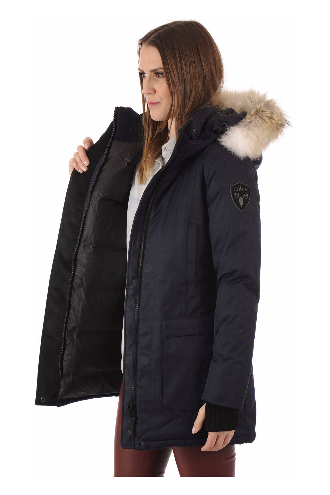 Nobis Doudounes Femme couleur bleu