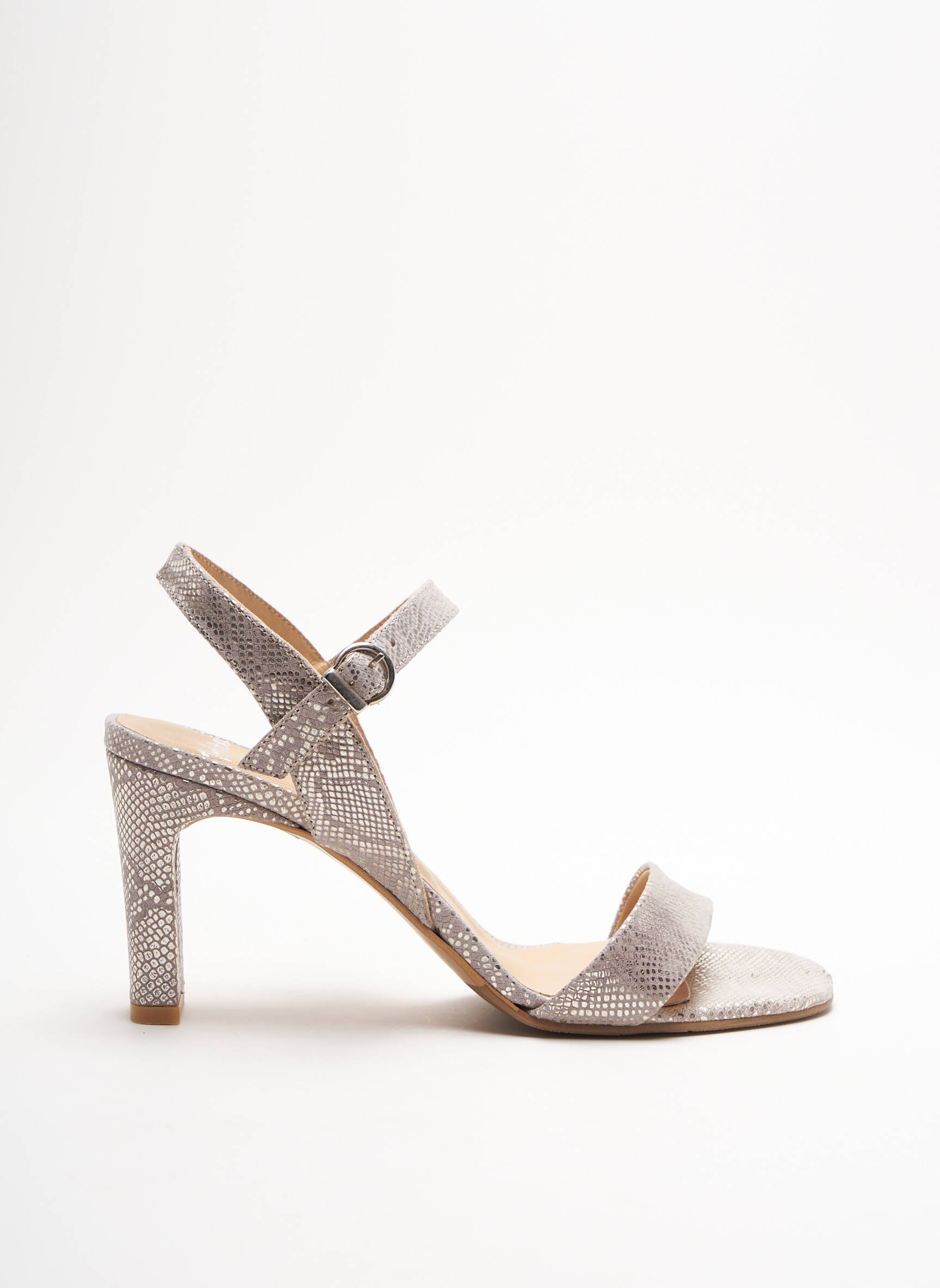 Perlato Sandales Nu Pieds Femme couleur gris