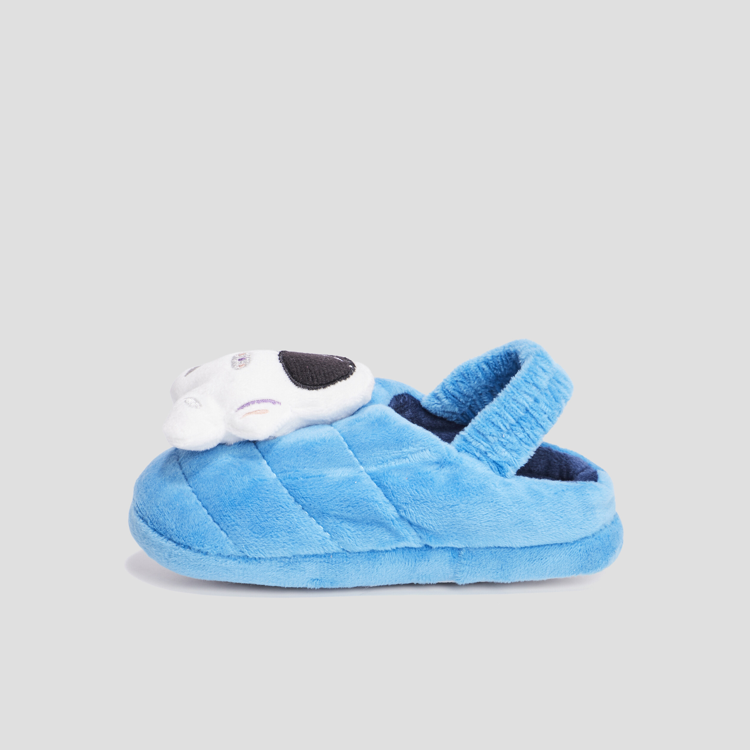 Chaussons mules avec élastique bleu garçon | La Halle