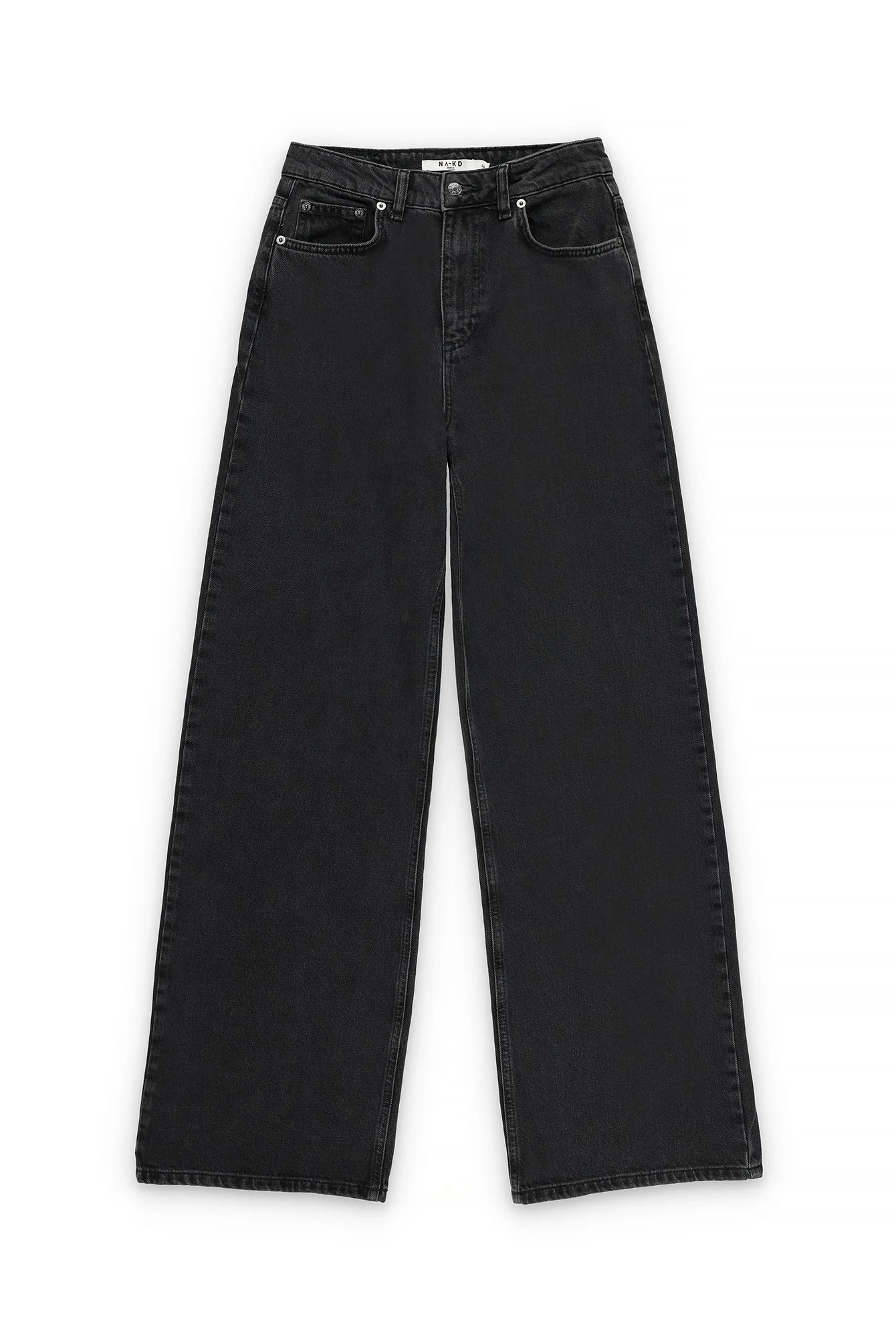 Weite Jeans mit hoher Taille