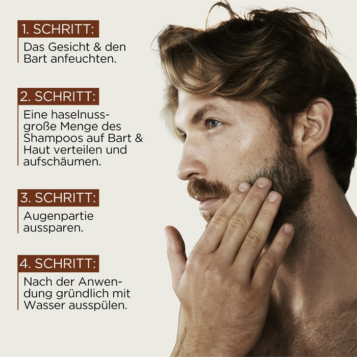 3In1 Shampoo Bart + Gesicht + Haar