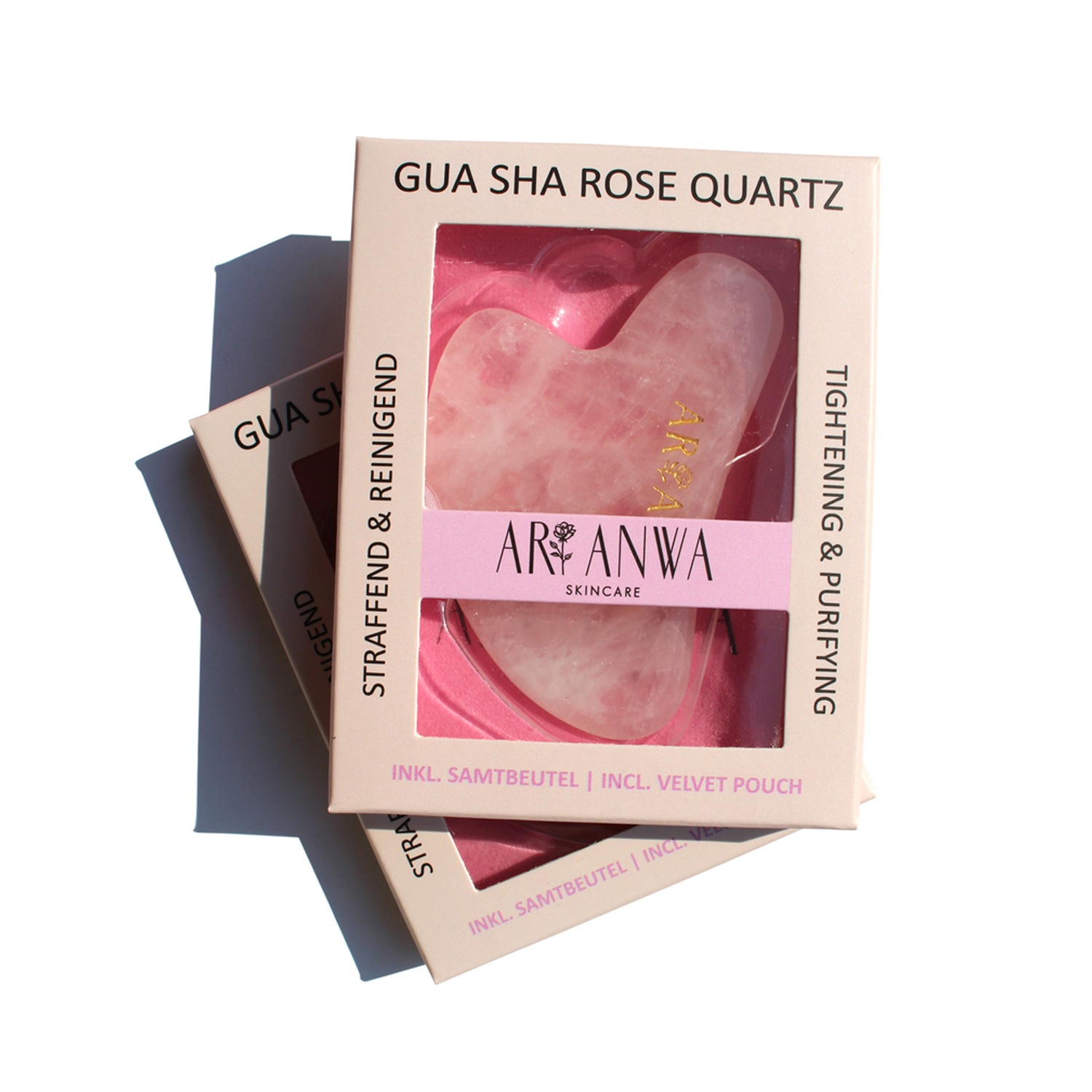 Gua Sha Rosenquarz