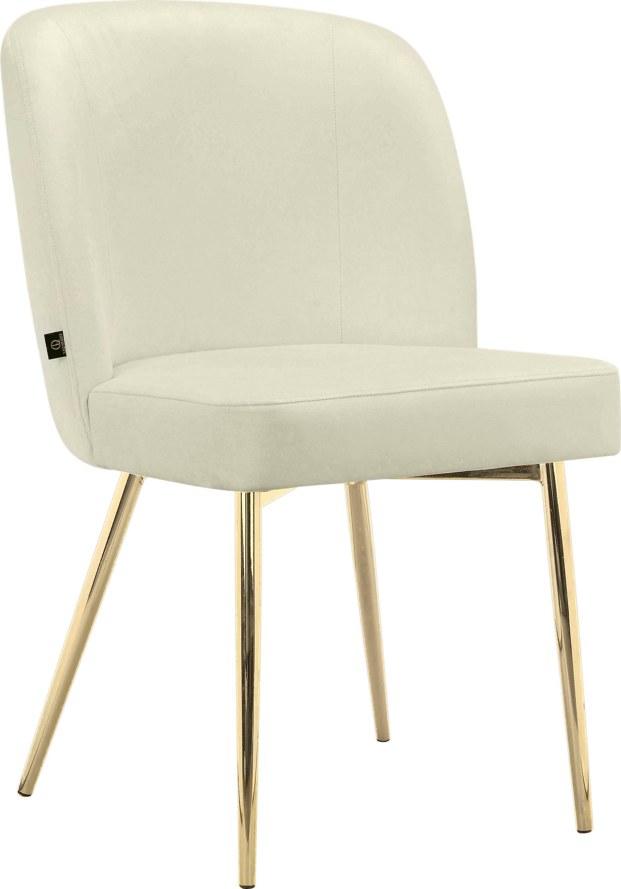 Leonique Esszimmerstuhl Felicity (2 St), im 2er Set erhältlich, mit Sitz und Rücken gepolstert, Sitzhöhe 48 cm