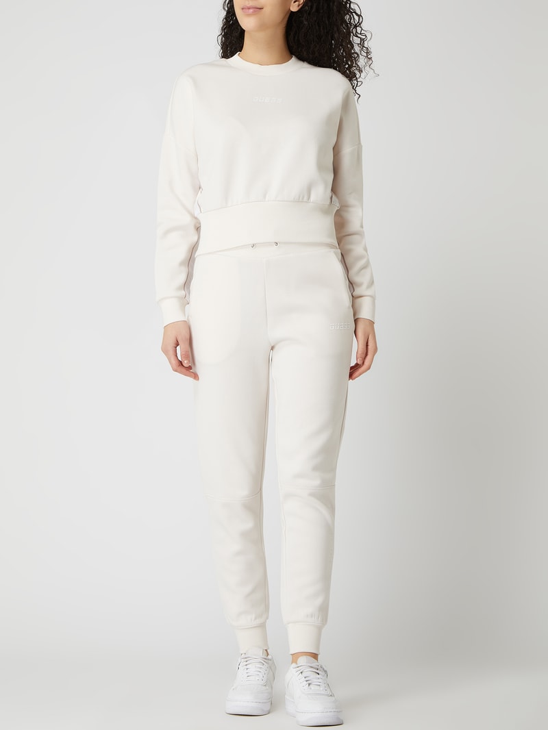 Sweatshirt aus Baumwollmischung in sand