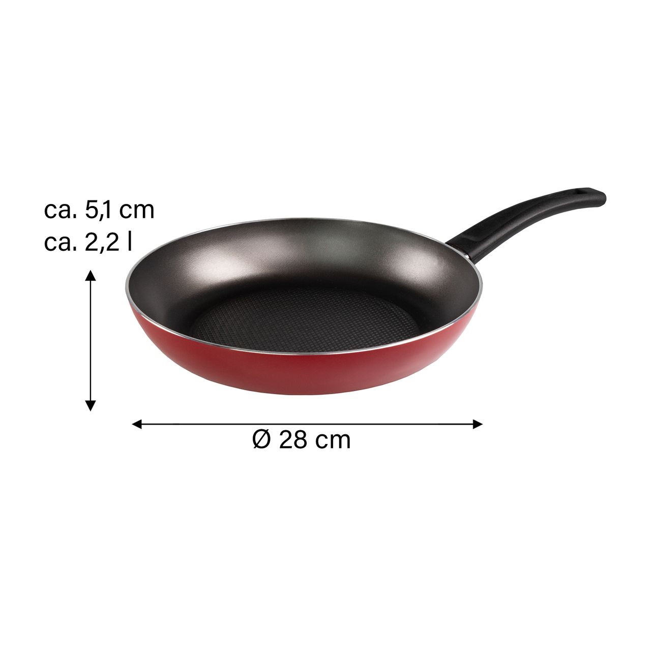 STONELINE® VERY TITAN® Bratpfanne 28 cm, rot