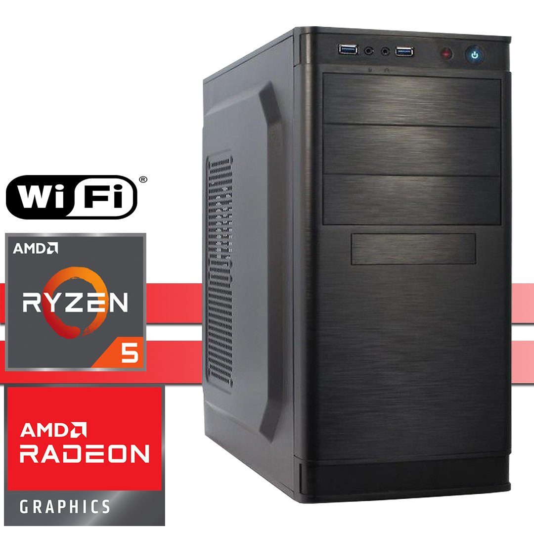 X-HARDWARE Aufrüst-PC-Set: 5600G, 16GB, VEGA, WiFi Business-PC (AMD Ryzen 5 5600G, AMD Radeon Graphics (iGPU), 16 GB RAM, Luftkühlung, WiFi)