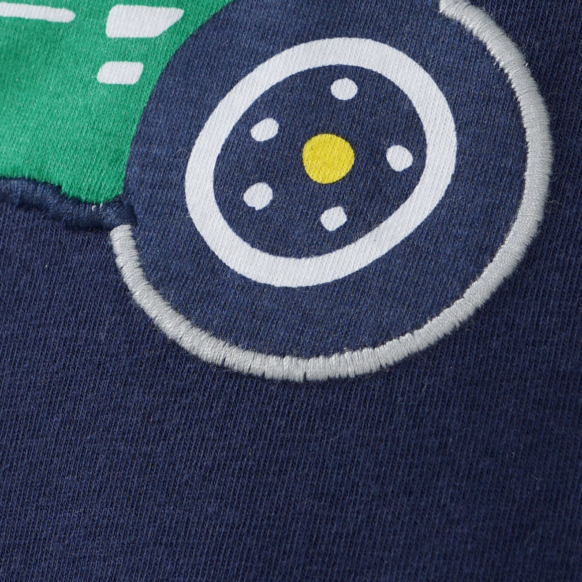 Kinder Langarmshirt mit Trecker-Applikation