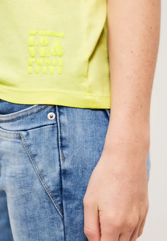 CECIL T-Shirt in Washed Optik