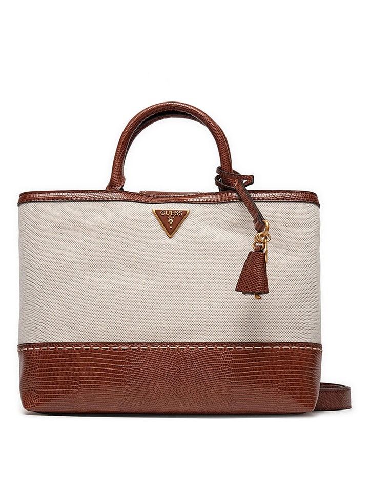 Guess Henkeltasche in Beige/ Braun - (B)31 x (H)21 x (T)11 cm günstig kaufen onesize