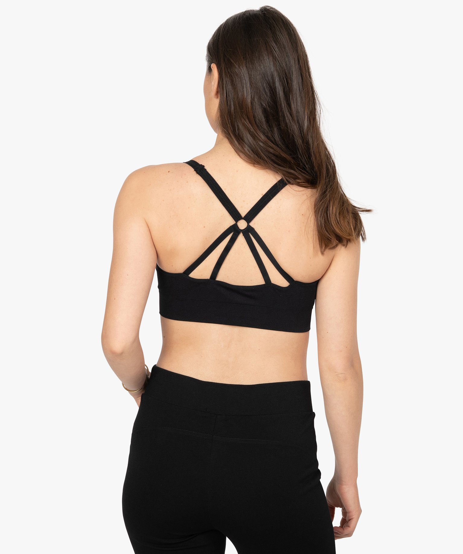 Brassière femme spéciale sport avec dos fantaisie - Reebok noir | GEMO