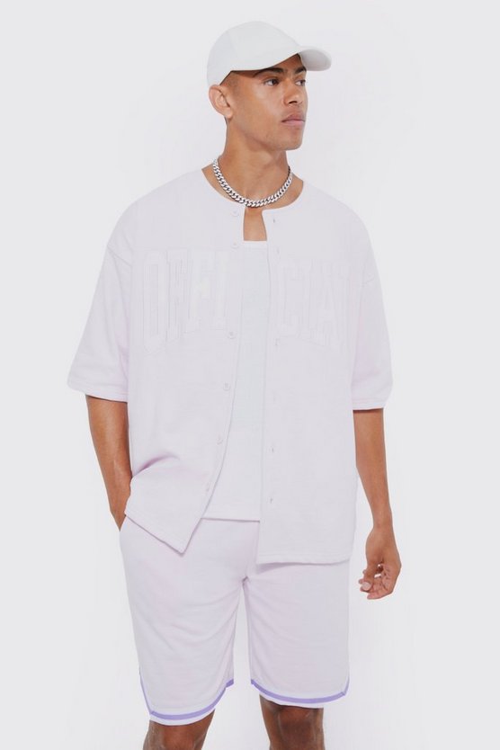Oversize Official Baseball-Poloshirt & Shorts