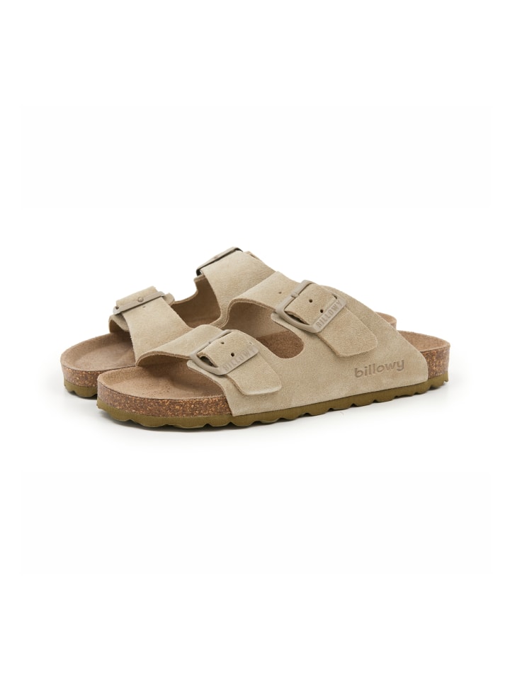billowy Pantoletten  in khaki günstig kaufen