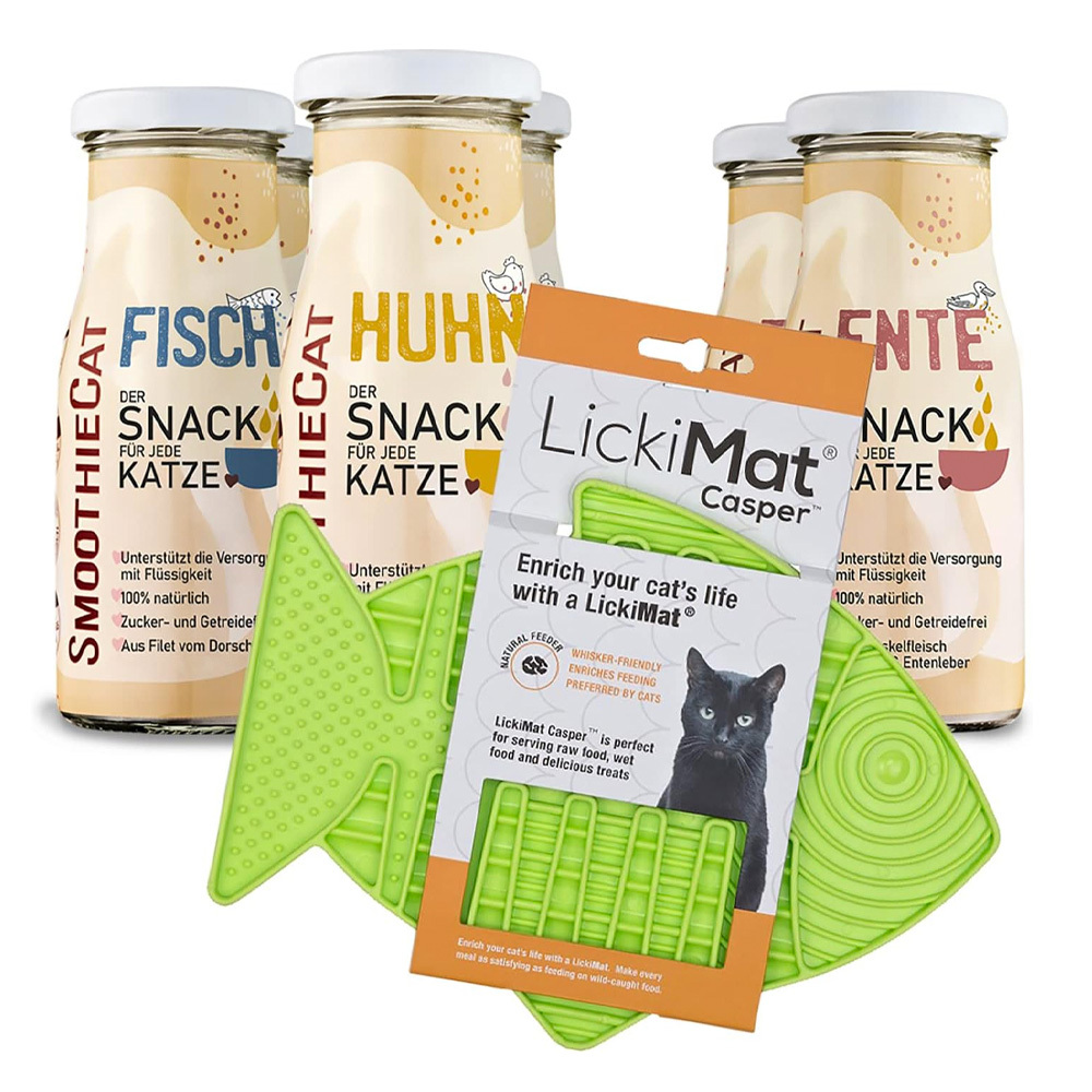 SmoothieCat Katzenmilch & Getränke SmoothieCat Mix + Lickimat Grün 900 g