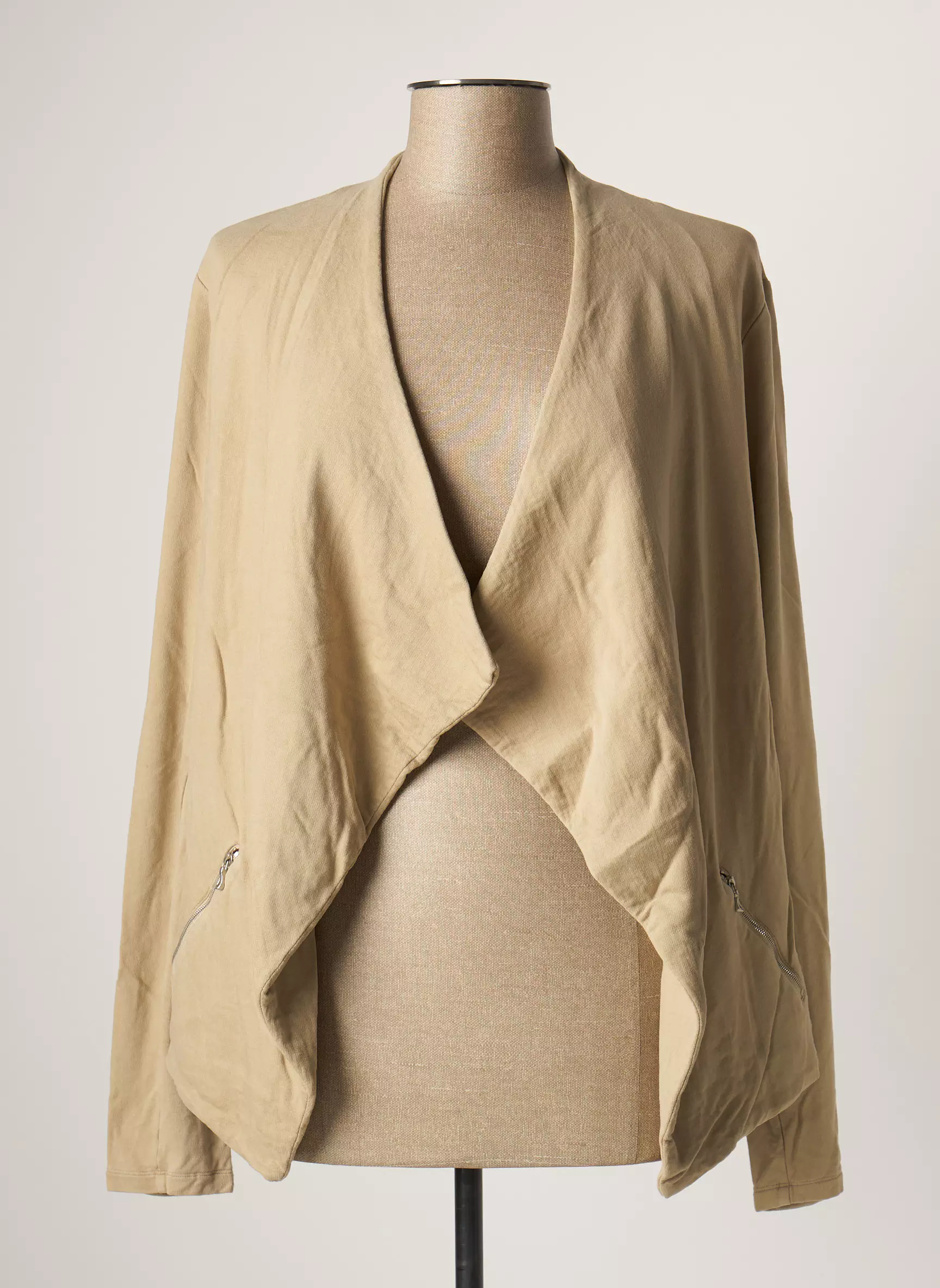 Majestic Filatures Vestecasual Femme couleur beige