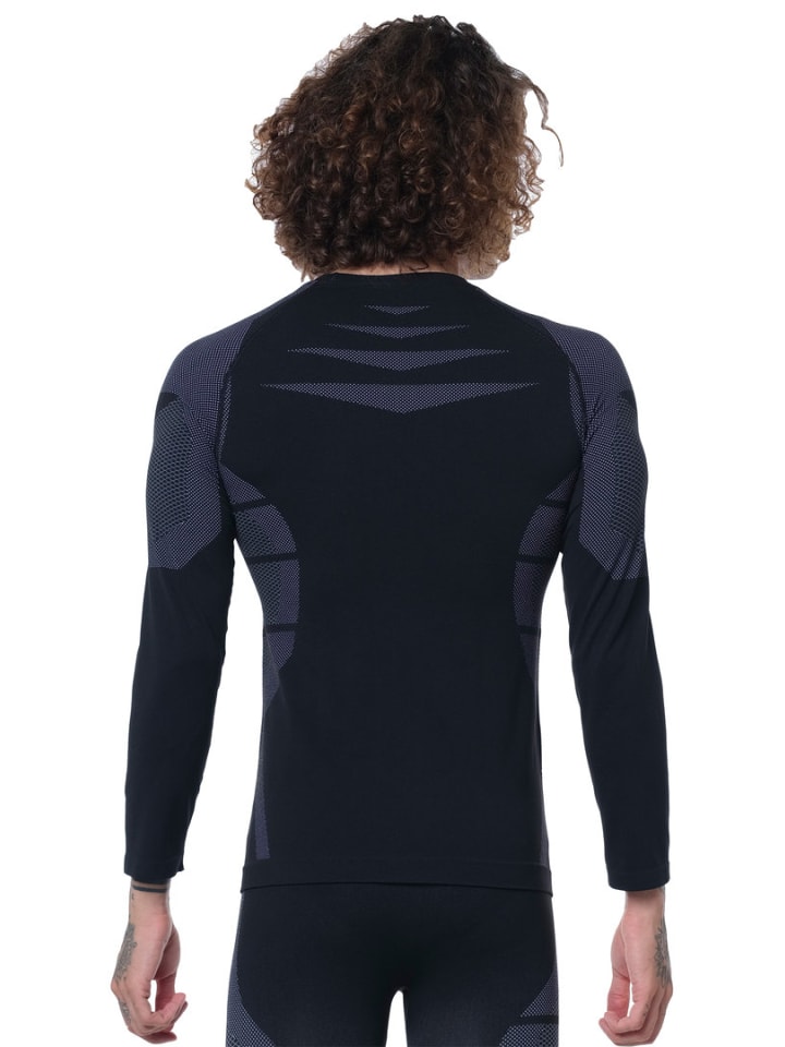 Stark Soul® Skiunterwäsche - Hemd Seamless Funktionsunterwäsche in schwarz/grau günstig kaufen