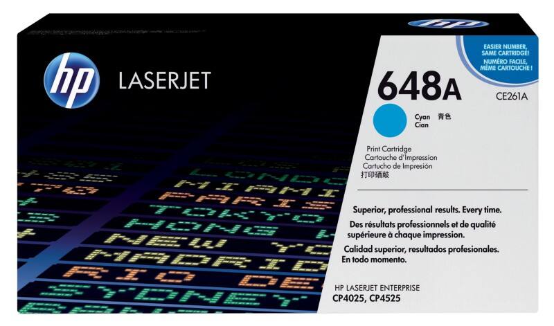 HP 648A Original Tonerkartusche CE261A Cyan