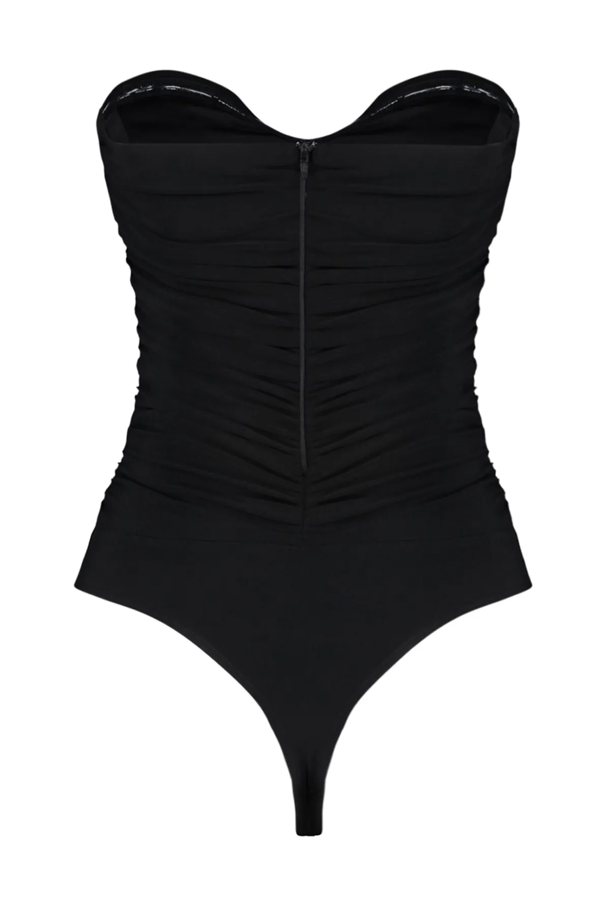 Trendyol Collection  Schwarzer gefütterter Strick-Body mit Druckknöpfen TPRSS23BD00027