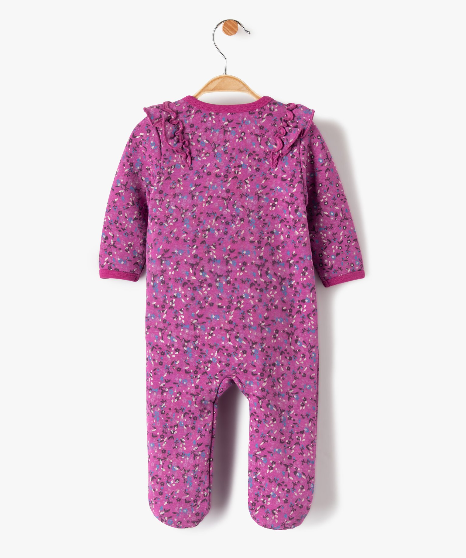 Pyjama bébé doublure chaude à motif fleuri | GEMO